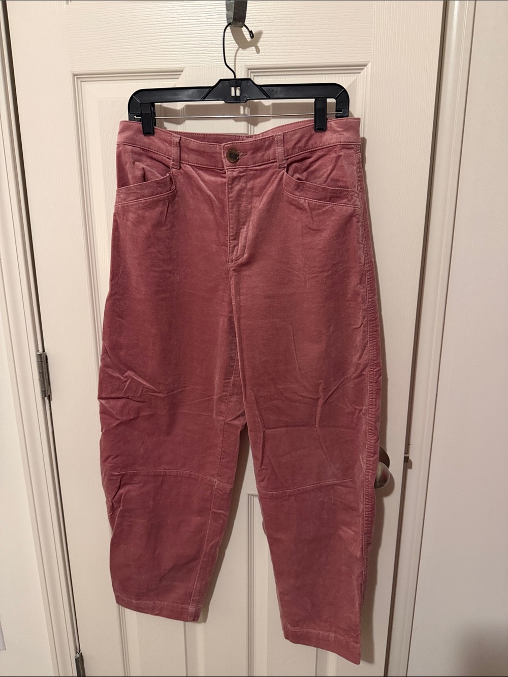 LOFT Dusty Rose Boyfriend Corduroy Jeans